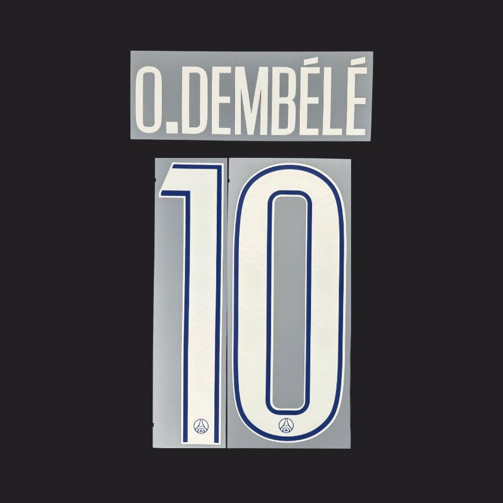OFFICIAL O.DEMBELE #10 2024-25 UCL 4th PSG PRINT | eBay