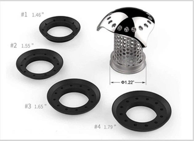 Colador de drenaje de fregadero de cocina de acero inoxidable 304 cesta protector de drenaje Foto 4 de 4