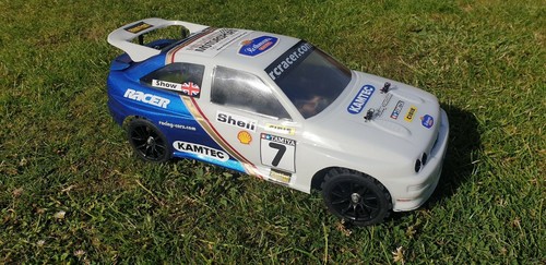 Ford Escort Cosworth + Decal Set 1:10 Whale Tail Rally Body Shell Lexan (018) - Picture 6 of 12