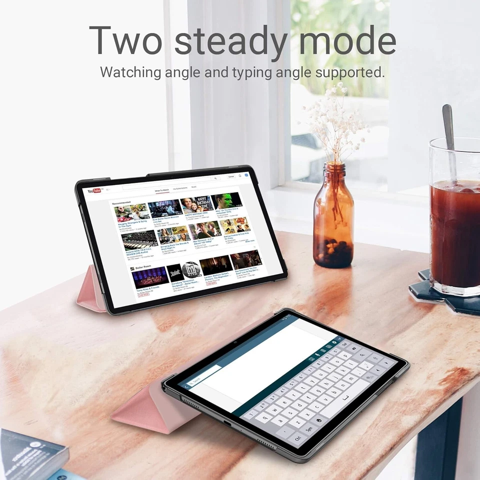 Easyacc Leather Case For Samsung Galaxy Tab A7 10.4 2020 Rose Gold - Image 4 of 4