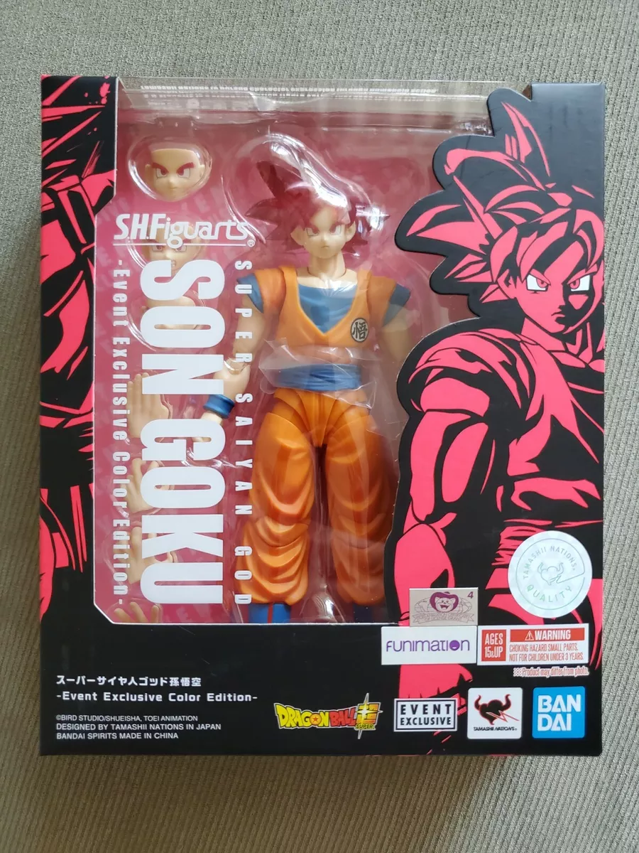 Boneco Super Saiyan God Son Goku Dragon Ball: S.H. Figuarts