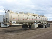 2008 BRENNER 38,000 LITER CRUDE OIL TANK TRAILER WITH PUMP