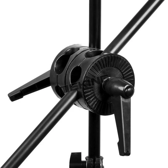 Soporte de luz Flash Softbox trípode abrazadera clip soporte brazo brazo brazo doble agarre Foto 4 de 4