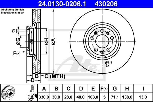 Disques de frein Peugeot 407 Coupé haute performance anti-vibration en fonte carbone