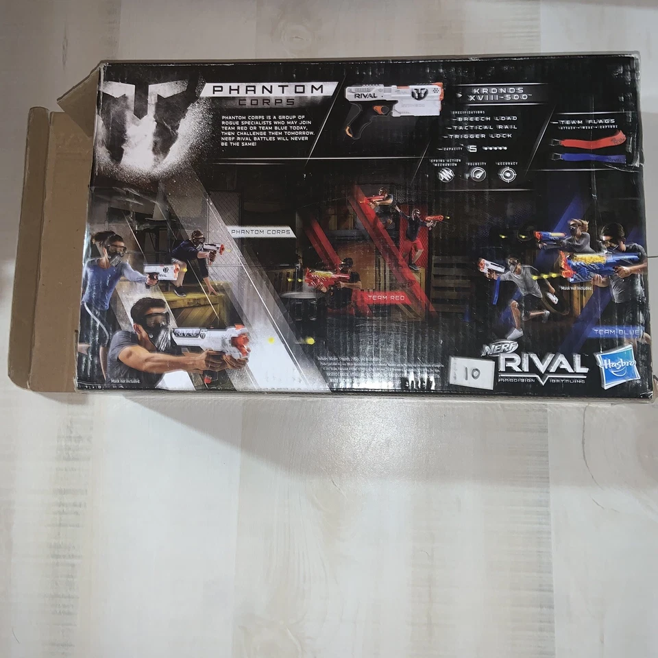 Hasbro Nerf Rival Kronos XVIII-500 Phantom Corps 5 Rounds Blaster Open Box - Image 2 of 2