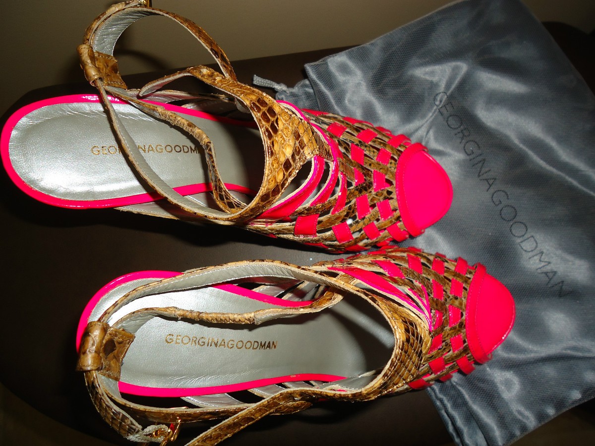 GEORGINAGOODMAN ジョージナグッドマン　ストライプヒール GEORGINAGOODMAN ジョージナグッドマン ストライプヒール