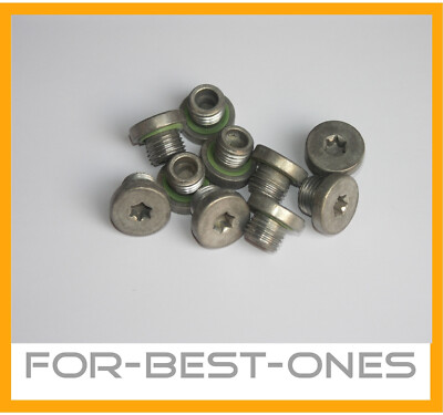 NEU 10x Alu Verschlussschraube Ölablassschraube M14x1,5 Ölwanne Pneumatik Audi