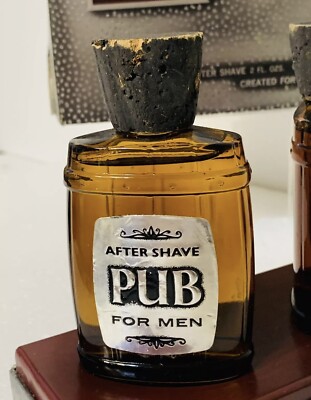 VINTAGE REVLON PUB COLOGNE 2 OZ & AFTER SHAVE 2 OZ SPLASH W/ BOX