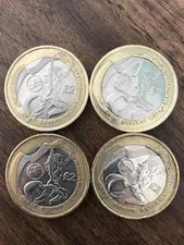 2002 Commonwealth Games FullL Set £2 Coins England, N. Ireland, Scotland & Wales