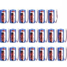 20PCS CR123A 3.0V 1500mAh Non-rechargeable Li-ion Battery with 2.54 White Plug