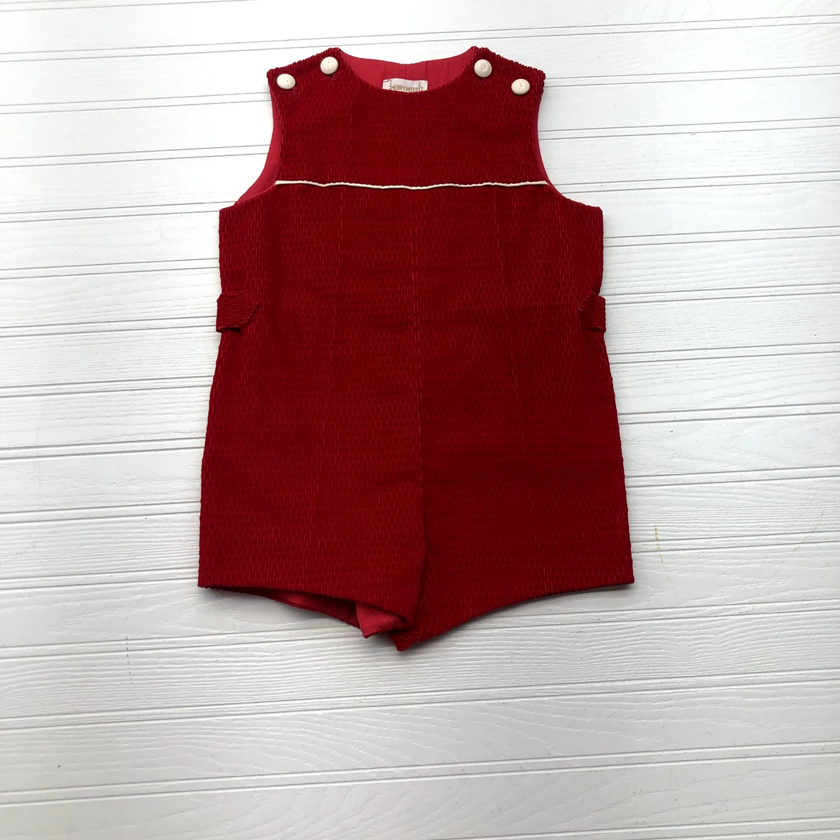 Red hotsell sleeveless romper