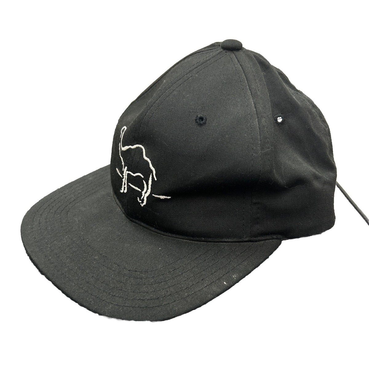 Vintage Black & Camel Hat Vintage Camel Black & White Embroidered Logo Front Vintage  main image 4