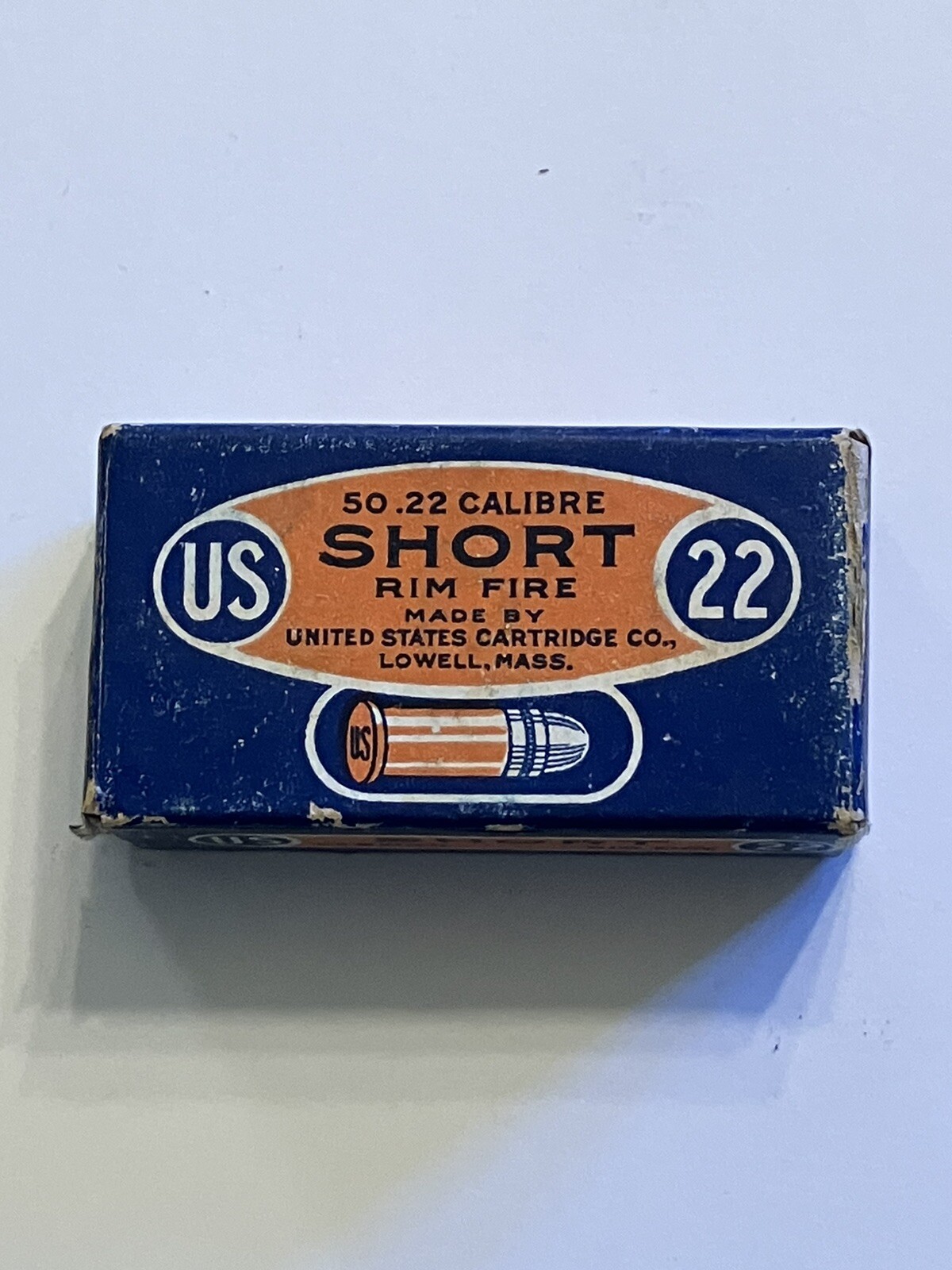 EMPTY US United States Cartridge Co .22 Cal. SHORT  Rim Fire Lesmok