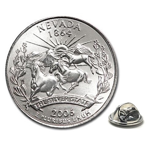 Lapel Pin Nevada State Quarter Coin Pin Uncirculated U.S. Quarter 2006 - Bild 1 von 7