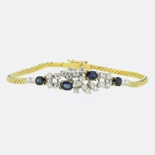 Mappin & Webb Sapphire and Diamond Bracelet