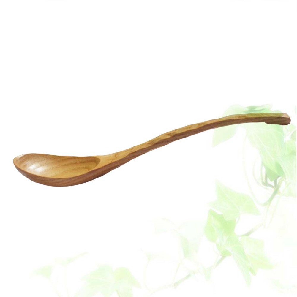 1 Pc Wooden Spoons Creative Hand Carved Tortoise Shell Pattern Wood Spoons