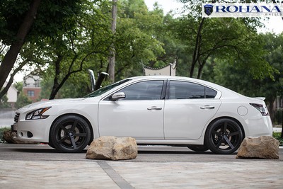 20x9 25 Rohana Rc22 5x114 Black Wheel Fit Nissan Maxima 2010 5x4