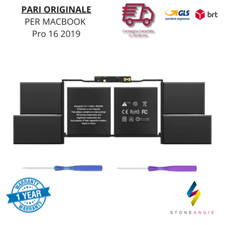 Batteria di ricambio A2113 per Apple MACBOOK PRO 16" 2019 A2141 8700mAh EMC 3347