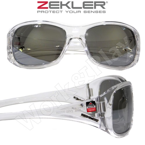 OCCHIALI DA SOLE ZEKLER DA UOMO LENTI SPECCHIATE MONTATURA TRASPARENTE |  eBay