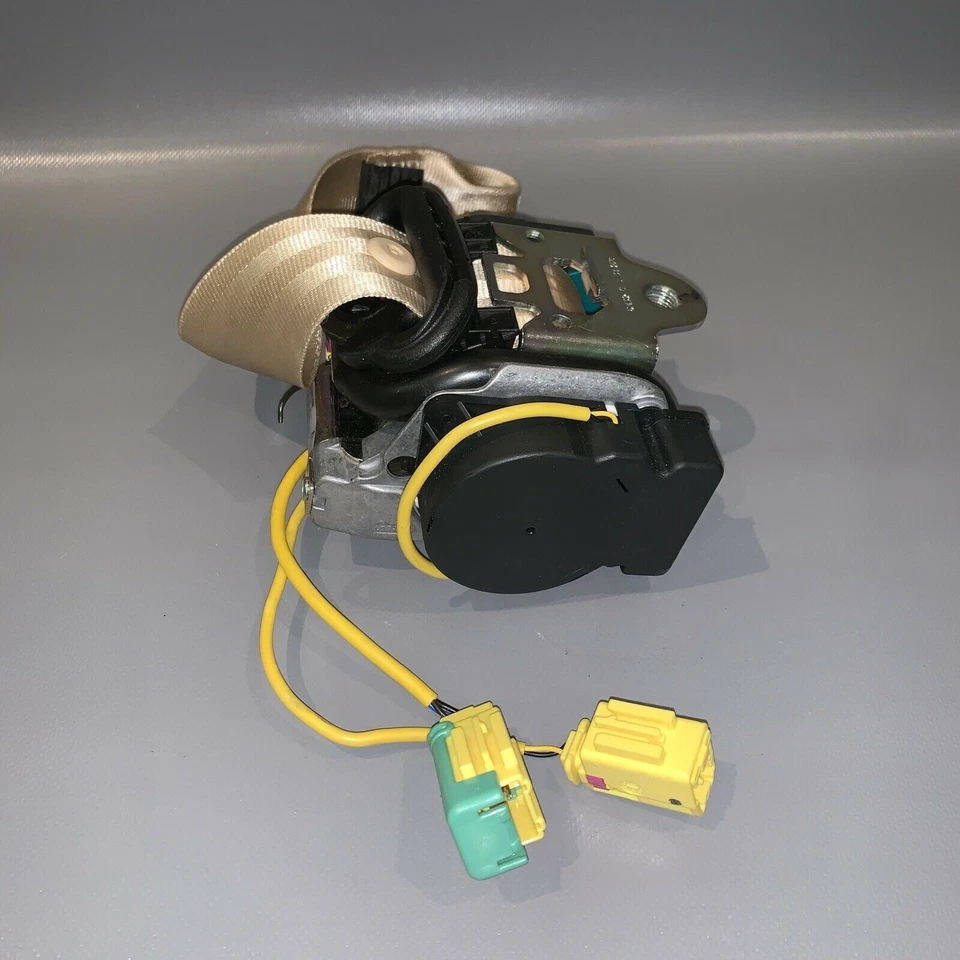 VOLKSWAGEN PHAETON 3D SEAT BELT LEFT FRONT 2004 2005 2006 BEIGE OEM Foto 3 de 4