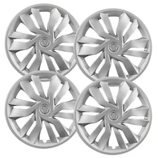 Set of (4) 15" Silver Hubcap Replacements for 2012-2019 Toyota Prius C