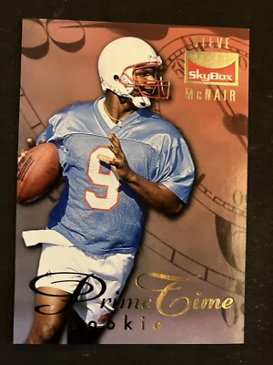 Steve McNair 1995 SkyBox Premium Prime Time Rookies #PT4 Houston Oilers