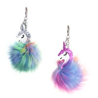 2X Einhorn SchlüSselanhäNger Unicorn Handy Smartphone AnhäNger Flauschig Weich