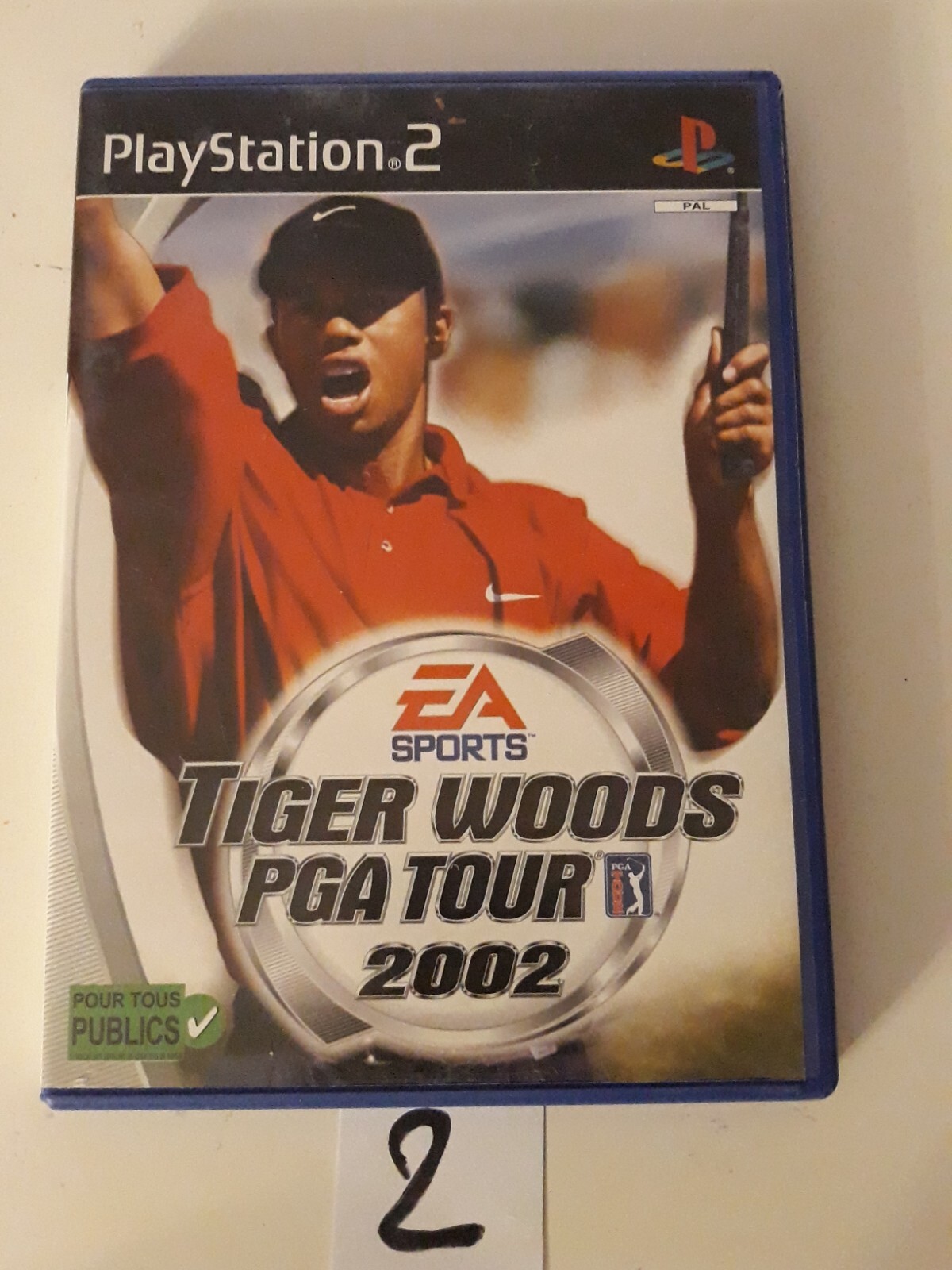 Jeu Tiger Woods PGA Tour 2002 pour PS2 Complet CIB PAL FR - en bon état 