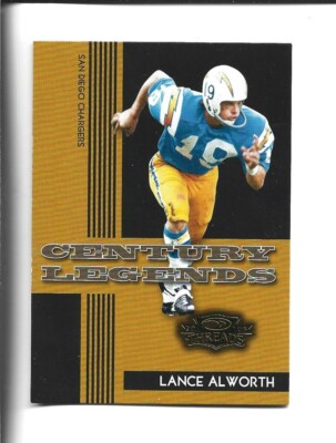 2006 Donruss Threads Century Legends #CL-1 Lance Alworth, Los Angeles Chargers