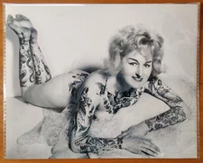 Bernard Kobel B&W Traditional Tattoo Photo Vintage Tattooed Woman Cindy Ray 8X10