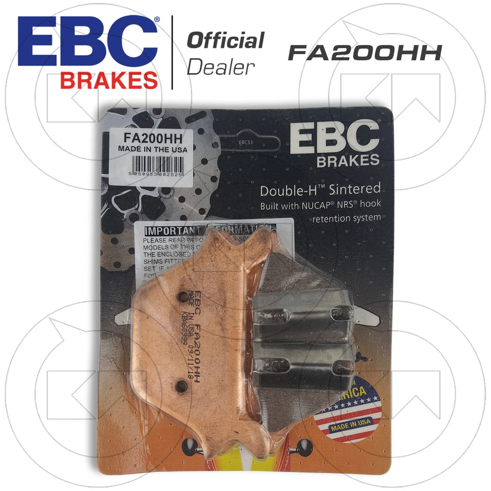 Pastillas de freno traseras EBC HH Harley-Davidson Softail Fat Boy FLSTF 1998 Foto 2 de 4