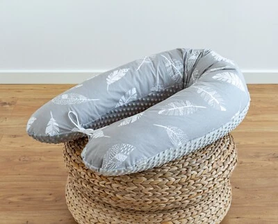 LOOLAY Schwangerschaftskissen MINKY/ Baumwolle Stillkissen XXL Weich Lagerungskissen