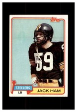 1981 TOPPS FOOTBALL STEELERS #235 JACK HAM