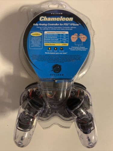 Pelican 8 FEET CORD Chameleon Controller Sony PlayStation 2 & PSone New Sealed - Picture 2 of 8
