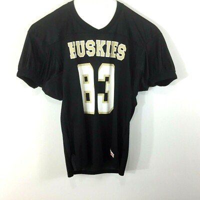 Riddell Andover Huskies Mens Size XL Football Jersey Huskies Black Gold #83