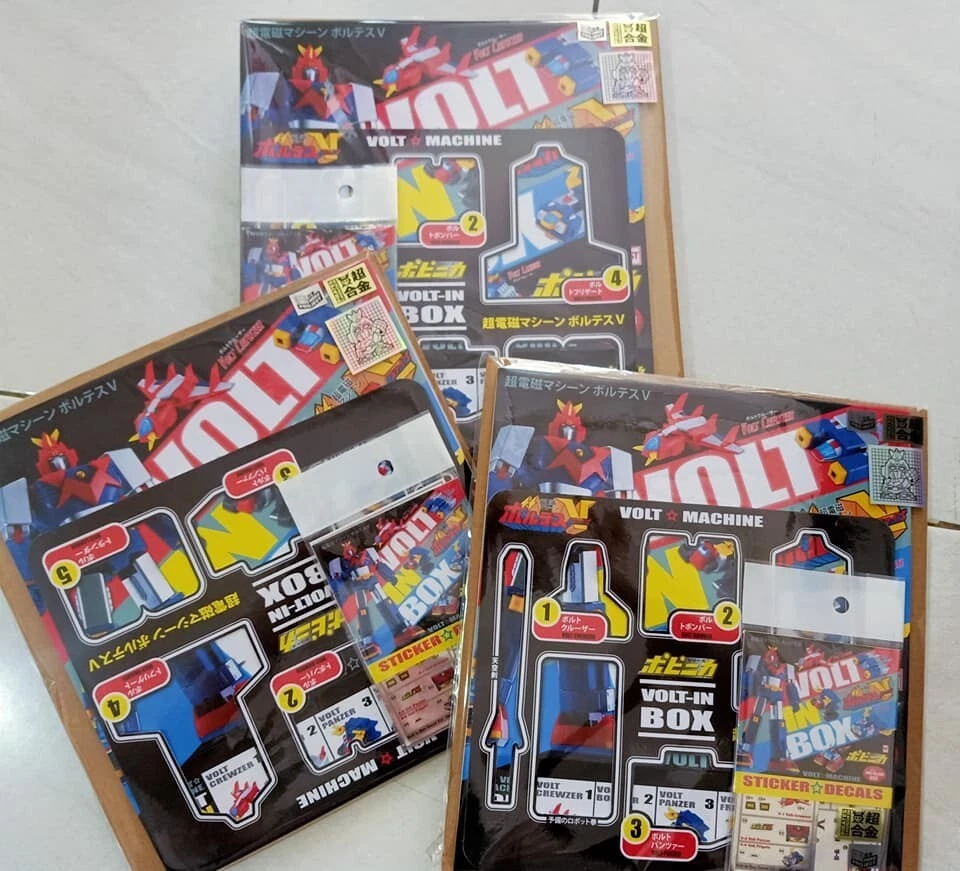 Custom Godaikin Popy Box Sleeve,Window, Handle & Decals set Mini Action Voltes V - Image 2 of 4
