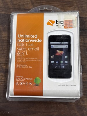 NEW Samsung Galaxy Prevail SPH-M820 - Obsidian Black (Boost Mobile) Smartphone