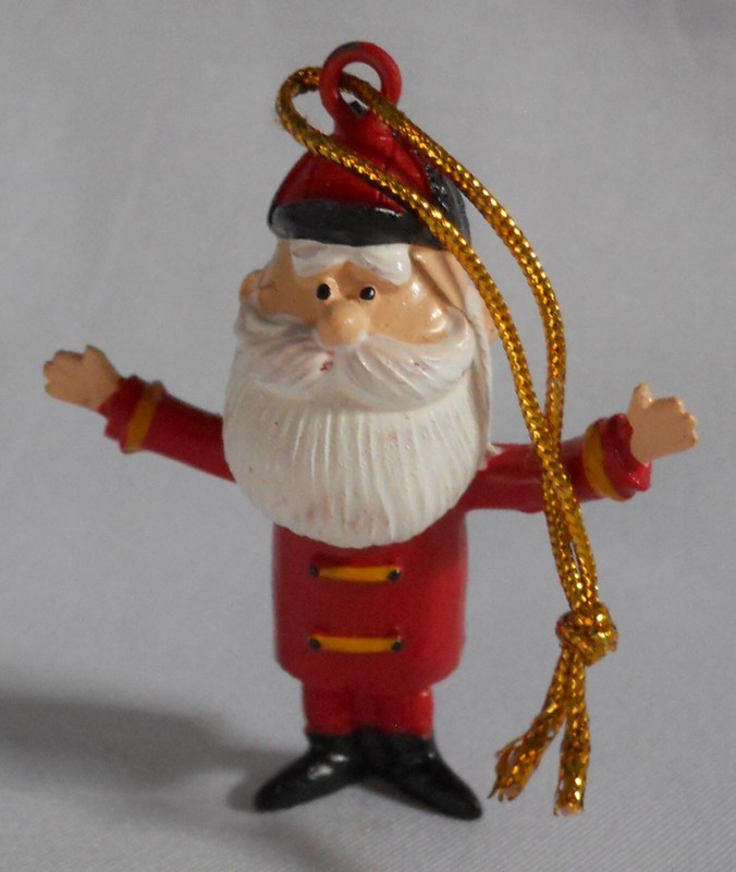 Kurt Adler Rudolph the Red Nose Reindeer SKINNY SANTA CLAUS Mini Misfit Ornament