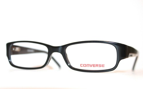 BRAND NEW CONVERSE WHY BLACK EYEGLASSES YOUTH KIDS RX FRAMES 49-15-130 W/ CASE - Picture 4 of 6