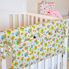 Hanging organizer protective cover for the crib pocket rail diaper storage