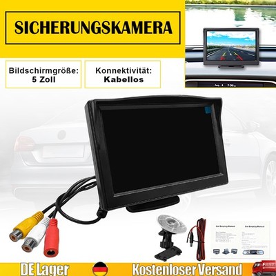 5 Zoll TFT LCD Display Auto Monitor Bildschirm für Rückfahrkamera PKW KFZ LKW DE