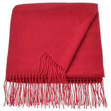 IKEA VINTERFINT Throw Blanket Red Cozy Soft Couch & Warm Decorative 120x160 cm