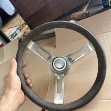 Vintage Steering Wheel 3 Spoke 12.5 Diameter Vw Bug Buggy Really Cool