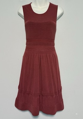 Peruvian Connection 100% Pima Cotton Tank Dress Sz M Textured Pattern