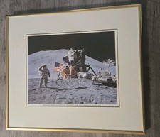 Jim Irwin-Vintage Signed Framed NASA Photogra...
