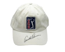 Arnold Palmer Signed/Autographed White PGA Tour Golf Hat JSA 198500