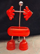 Rare 1960's/70's Lanyard /ID/ Mobile Holder Acrylic Hands & Feet On Metal Frame