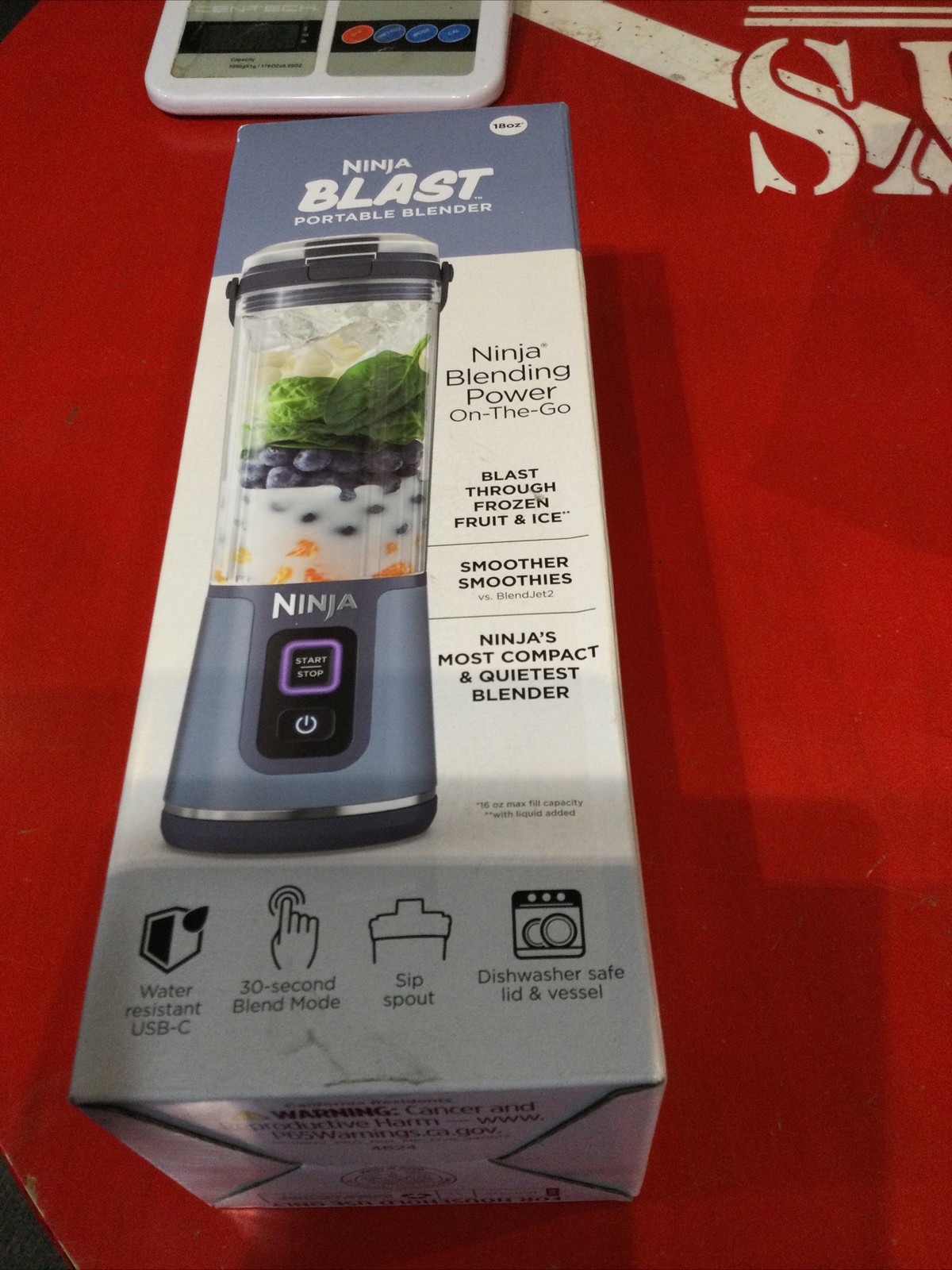 Ninja Blast Portable Blender BC151NV in Sleek Grey for On-the-Go Blending-image