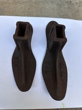 Vintage Cast Iron Cobbler Shoes Lasts Set of 2 Made In USA size x44,x49 