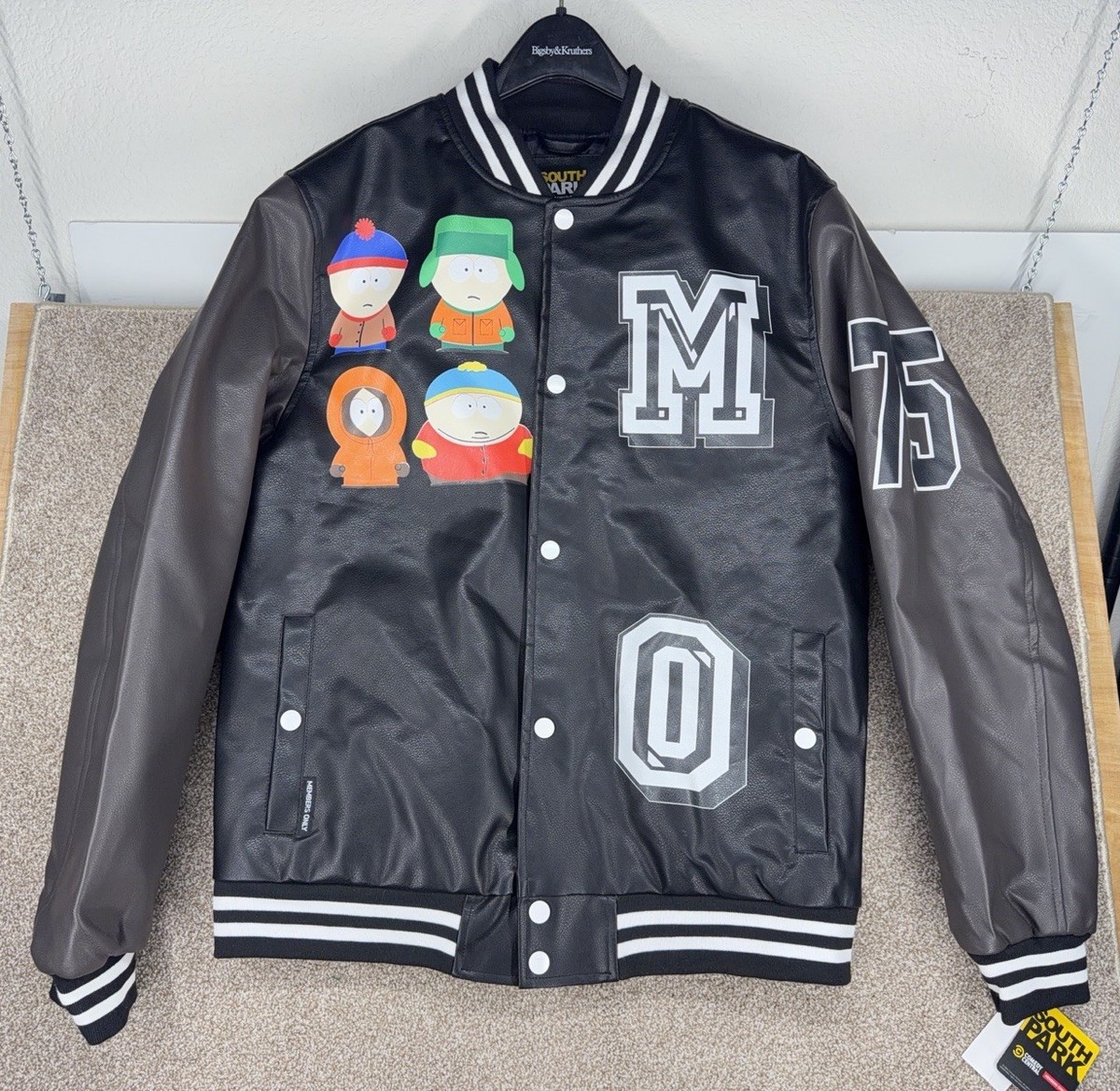 SOUTH PARK x MEMBERS ONLY LIMITED EDITION VARSITY BOMBER JACKET